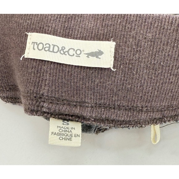 Toad&Co 100% Linen Drawstring‎ Hem Cropped Elastic Waist Taupe Pants Sz SmSize S - Picture 3 of 11